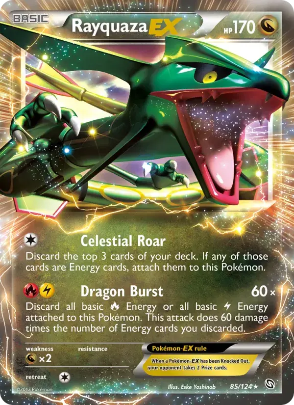 Rayquaza-EX - 85/128 - Dragons Exalted