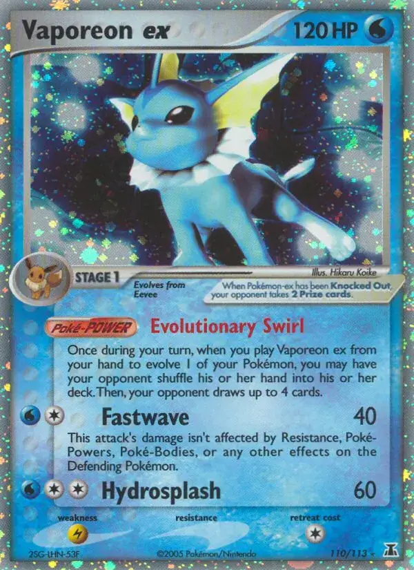 Vaporeon ex - 110/114 - Delta Species