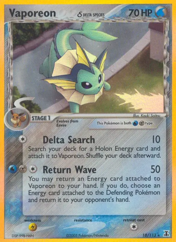Vaporeon δ - 18/114 - Delta Species