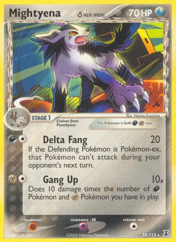Mightyena δ - 24/114 - Delta Species