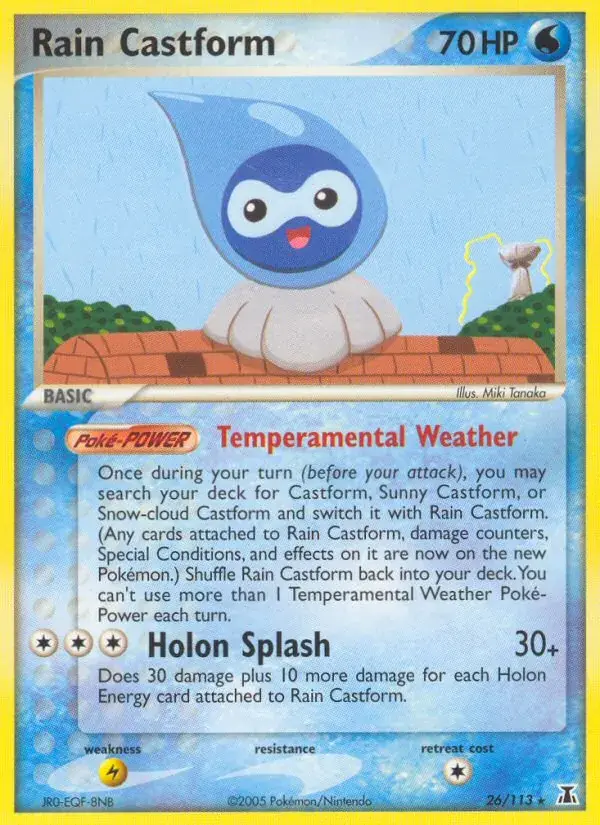 Rain Castform - 26/114 - Delta Species