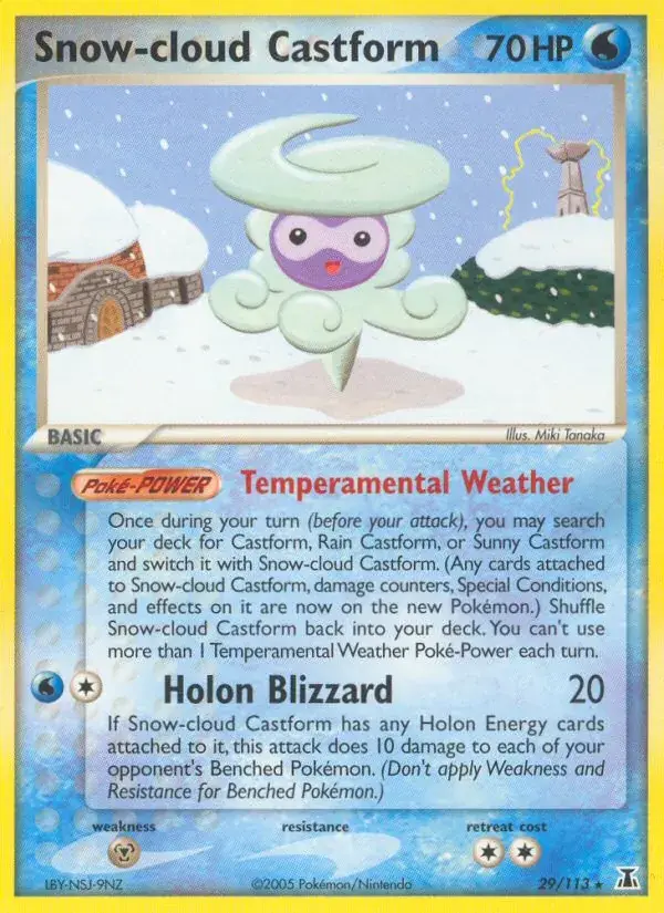 Snow-cloud Castform - 29/114 - Delta Species
