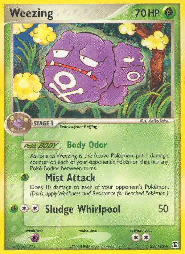Weezing - 33/114 - Delta Species