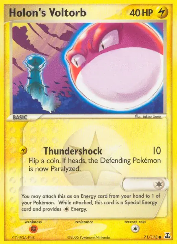 Holon's Voltorb - 71/114 - Delta Species