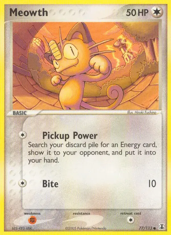 Meowth - 77/114 - Delta Species