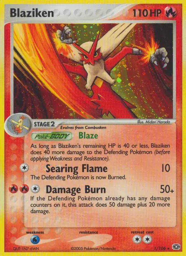 Blaziken - 1/107 - Emerald