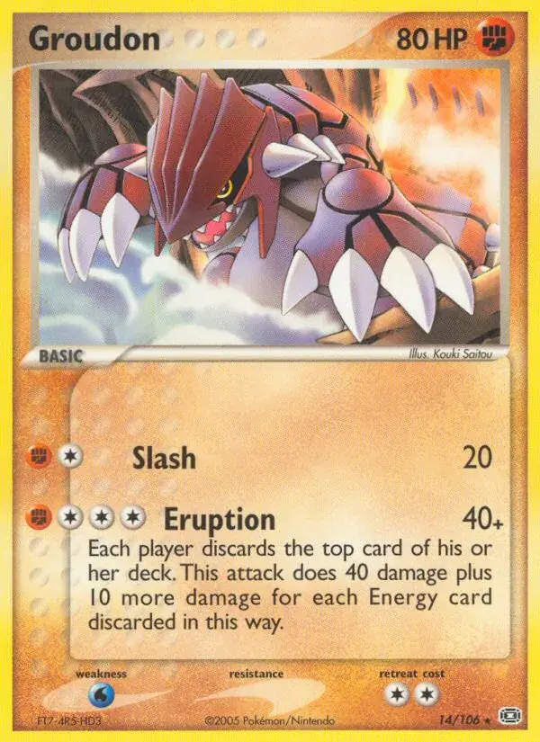 Groudon - 14/107 - Emerald