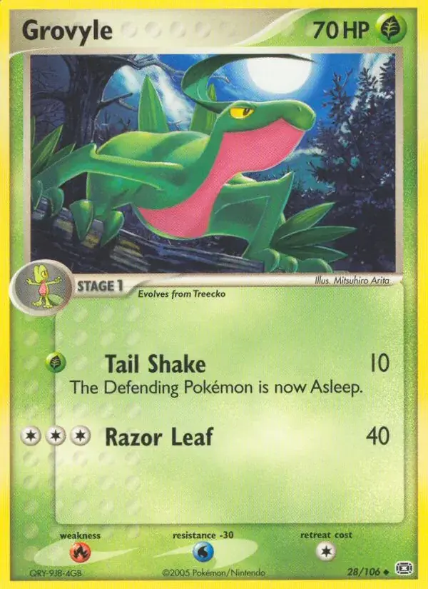 Grovyle - 28/107 - Emerald