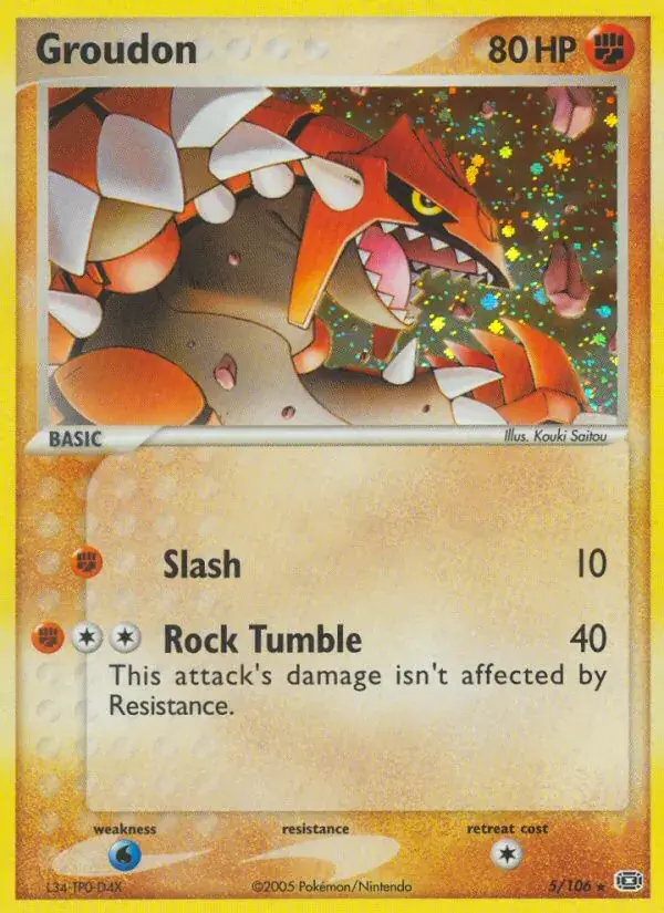 Groudon - 5/107 - Emerald