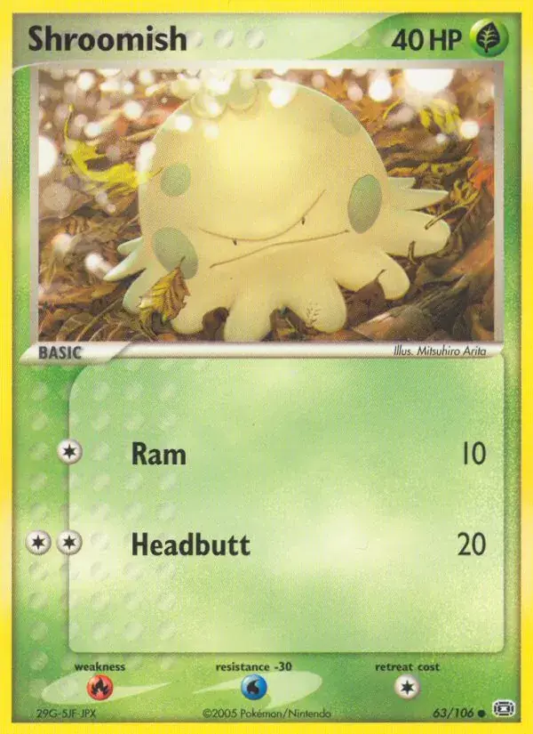 Shroomish - 63/107 - Emerald
