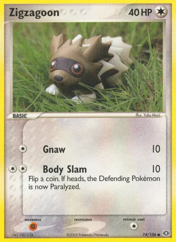 Zigzagoon - 74/107 - Emerald