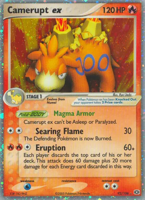 Camerupt ex - 92/107 - Emerald