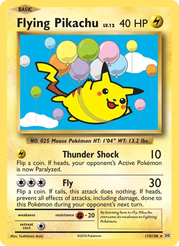 Flying Pikachu - 110/113 - Evolutions