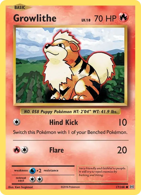 Growlithe - 17/113 - Evolutions