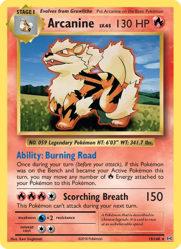 Arcanine - 18/113 - Evolutions