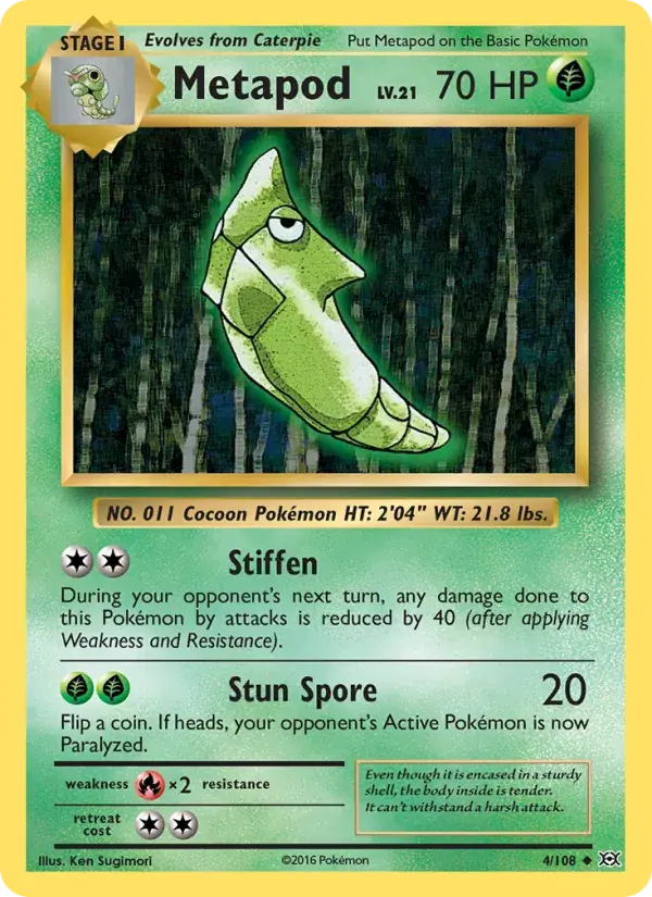 Metapod - 4/113 - Evolutions