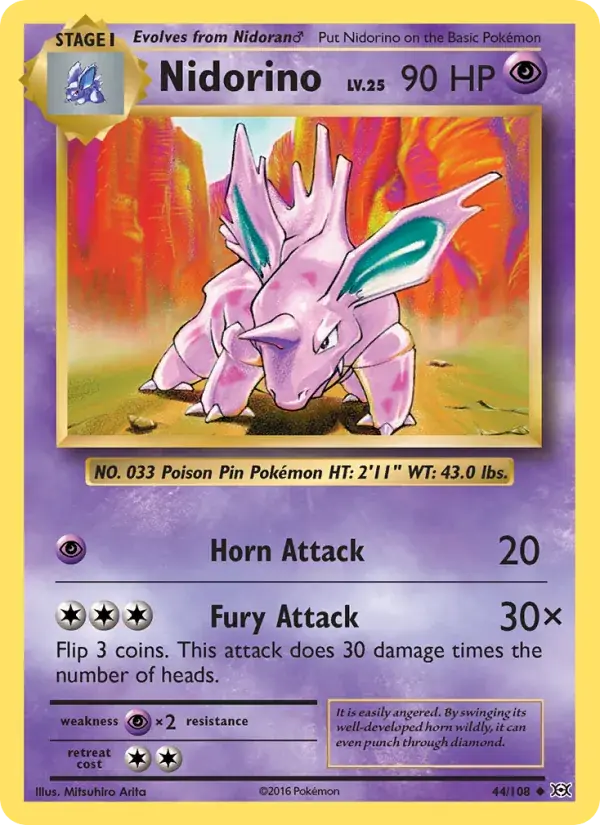 Nidorino - 44/113 - Evolutions