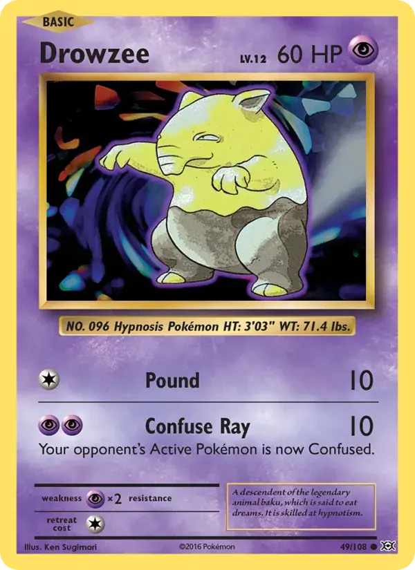 Drowzee - 49/113 - Evolutions