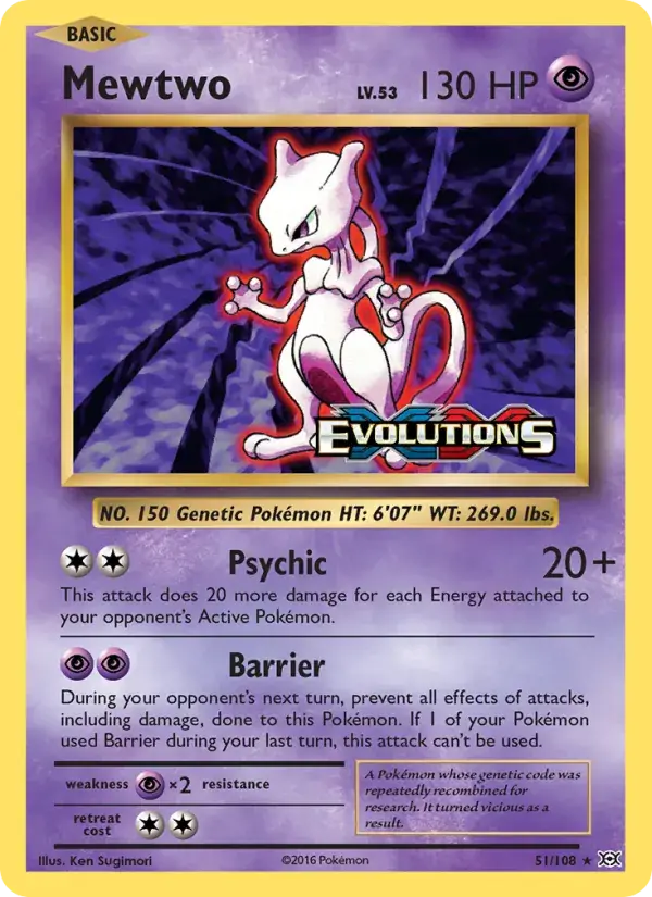 Mewtwo - 51/113 - Evolutions