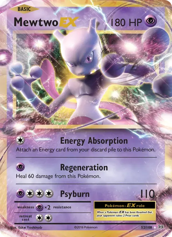 Mewtwo EX - 52/113 - Evolutions