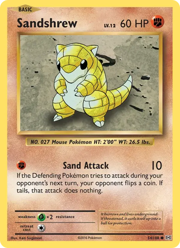 Sandshrew - 54/113 - Evolutions