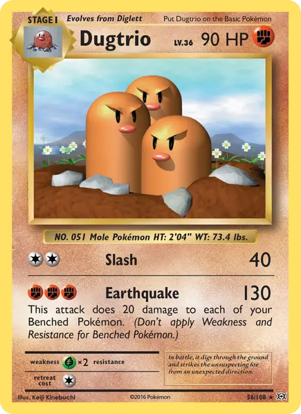 Dugtrio - 56/113 - Evolutions