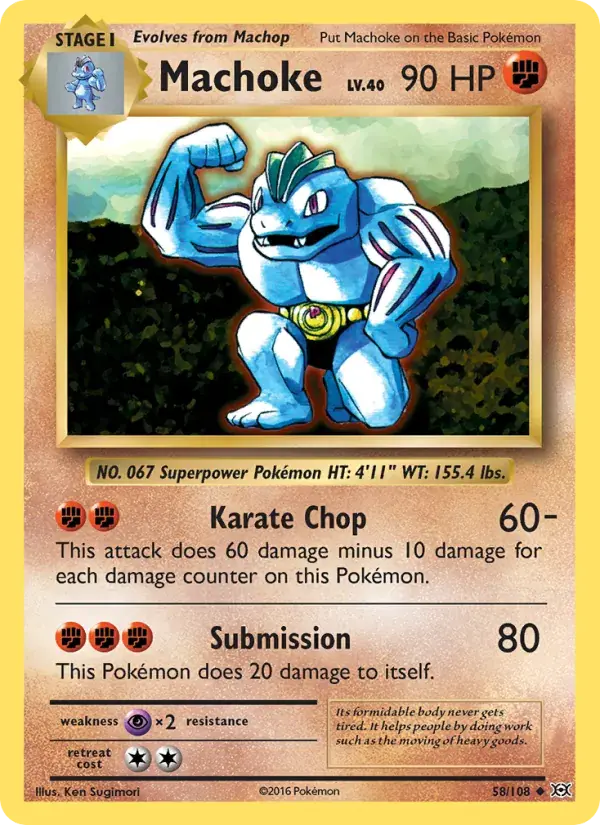 Machoke - 58/113 - Evolutions