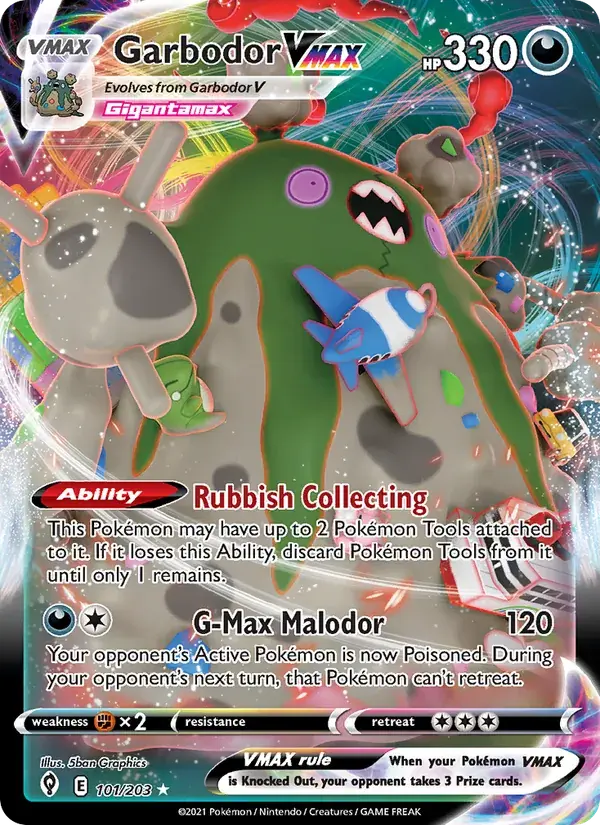 Garbodor VMAX - 101/237 - Evolving Skies