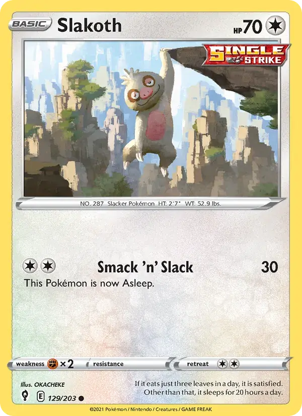 Slakoth - 129/237 - Evolving Skies