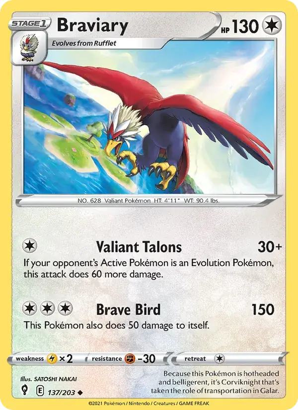 Braviary - 137/237 - Evolving Skies