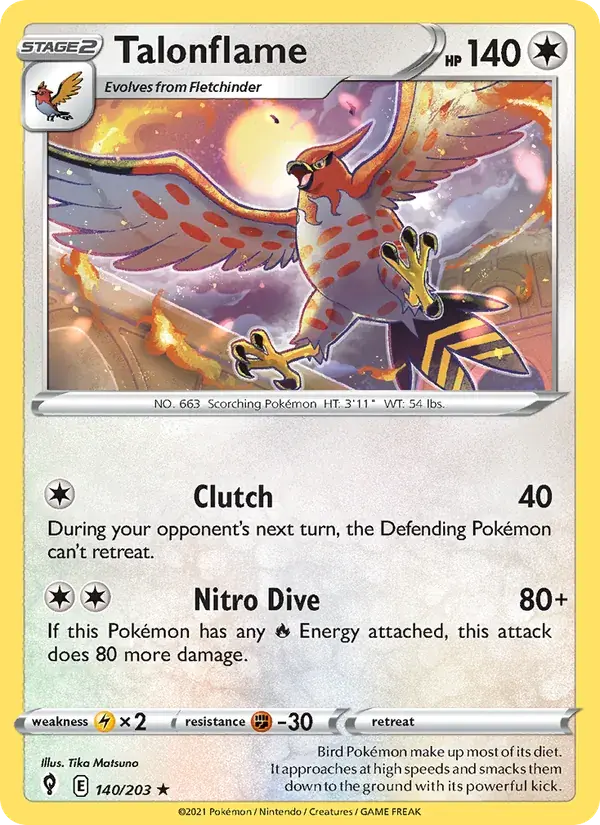 Talonflame - 140/237 - Evolving Skies