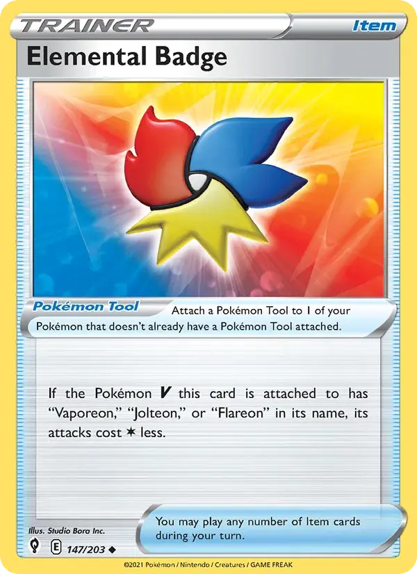 Elemental Badge - 147/237 - Evolving Skies