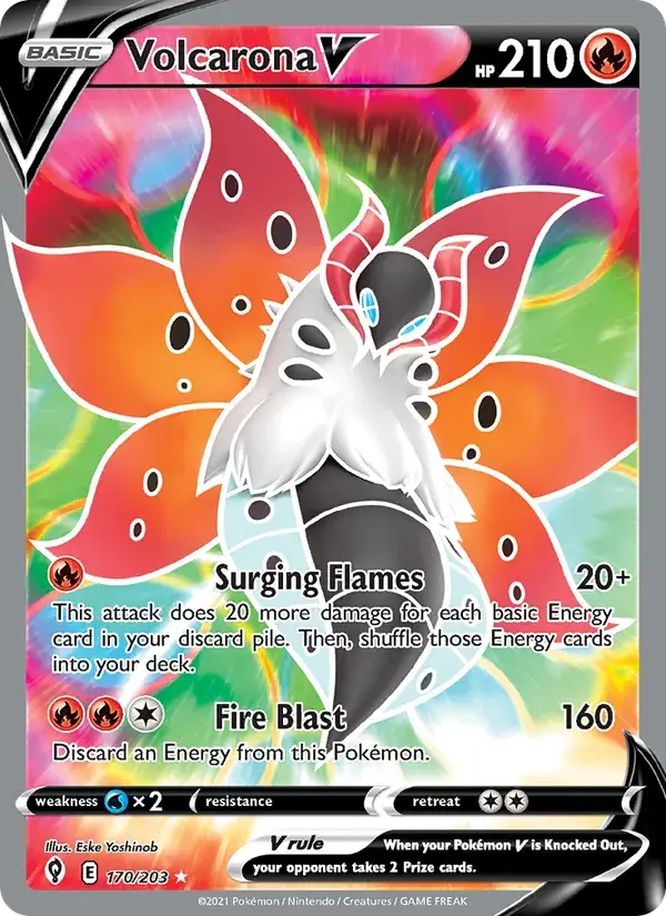 Volcarona V - 170/237 - Evolving Skies