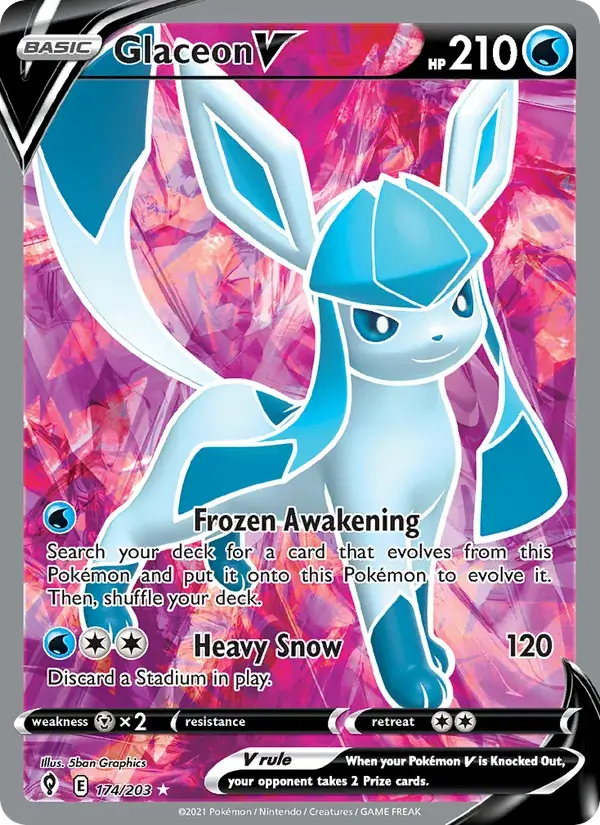 Glaceon V - 174/237 - Evolving Skies