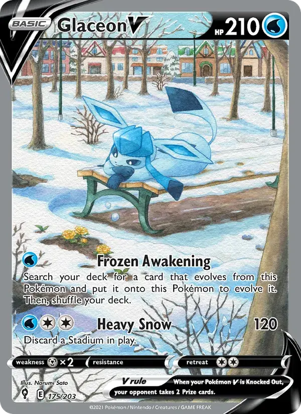 Glaceon V - 175/237 - Evolving Skies