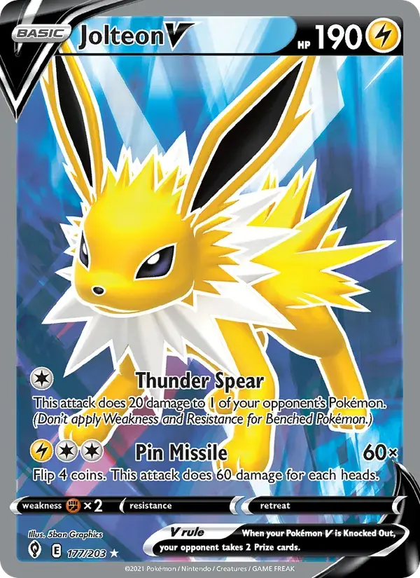 Jolteon V - 177/237 - Evolving Skies