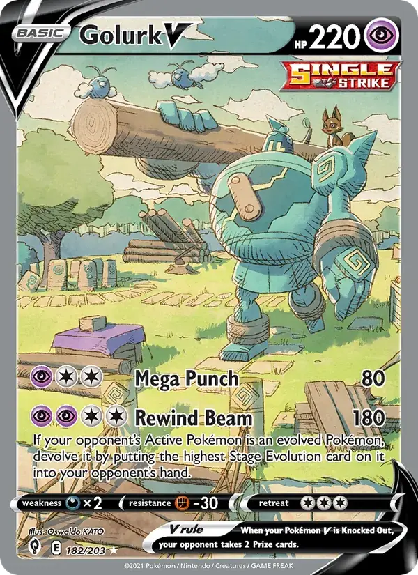 Golurk V - 182/237 - Evolving Skies