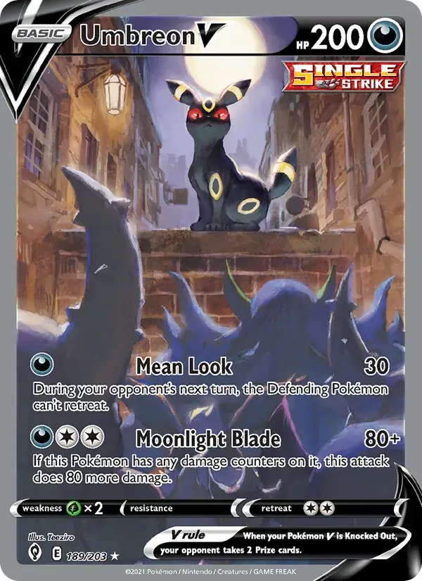 Umbreon V - 189/237 - Evolving Skies