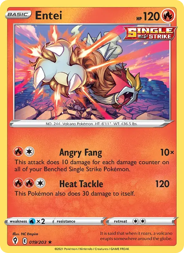 Entei - 19/237 - Evolving Skies