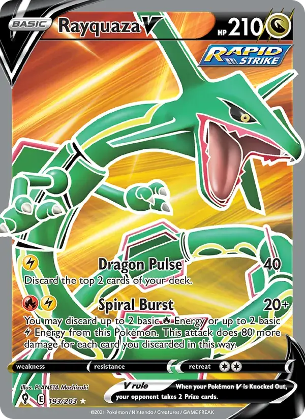 Rayquaza V - 193/237 - Evolving Skies