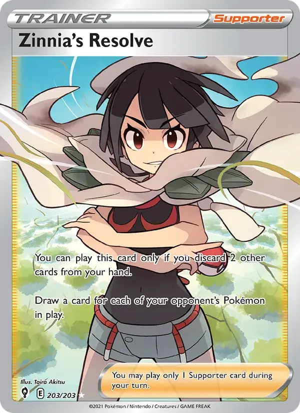 Zinnia's Resolve - 203/237 - Evolving Skies