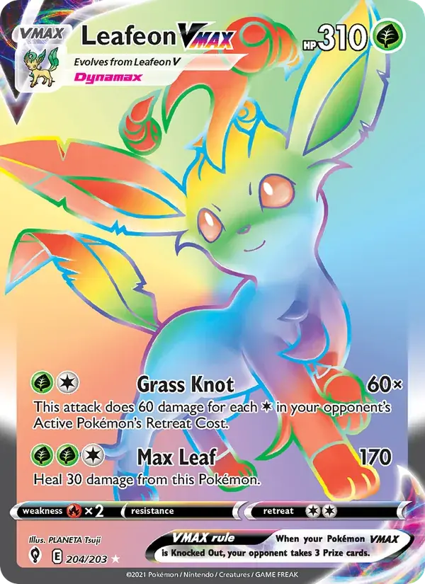 Leafeon VMAX - 204/237 - Evolving Skies