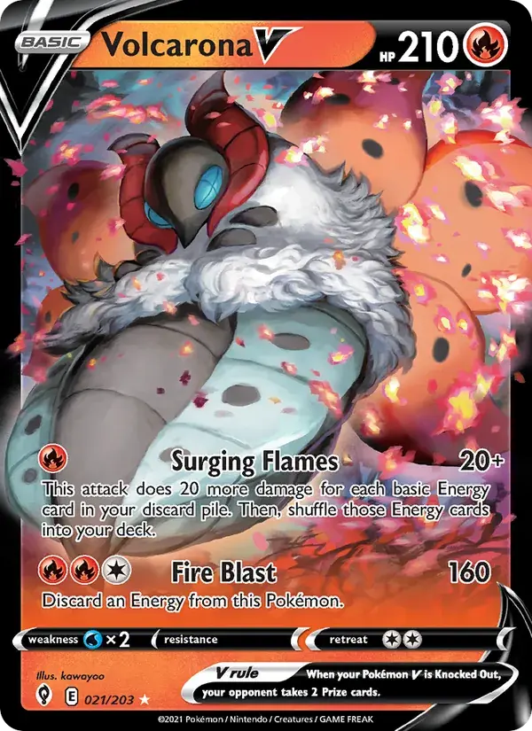 Volcarona V - 21/237 - Evolving Skies