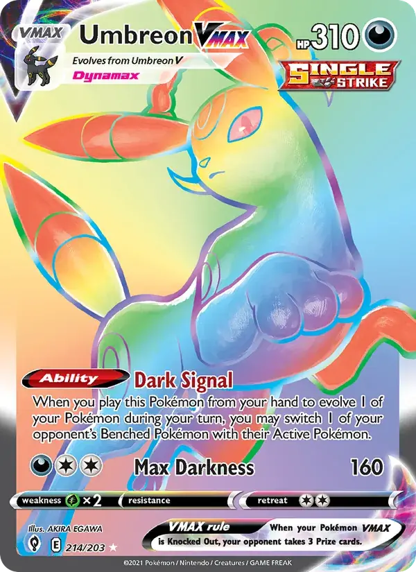Umbreon VMAX - 214/237 - Evolving Skies