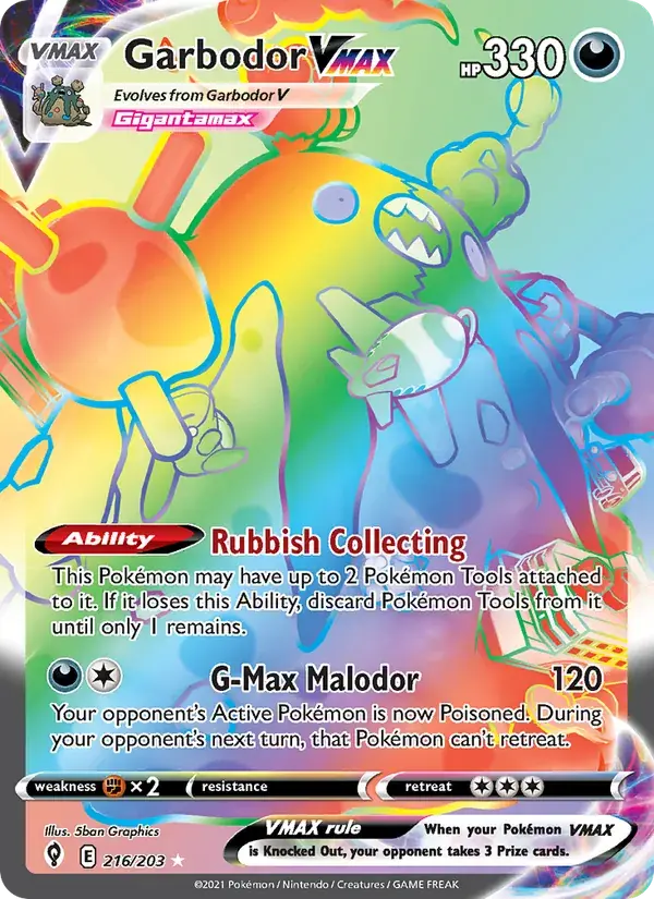Garbodor VMAX - 216/237 - Evolving Skies