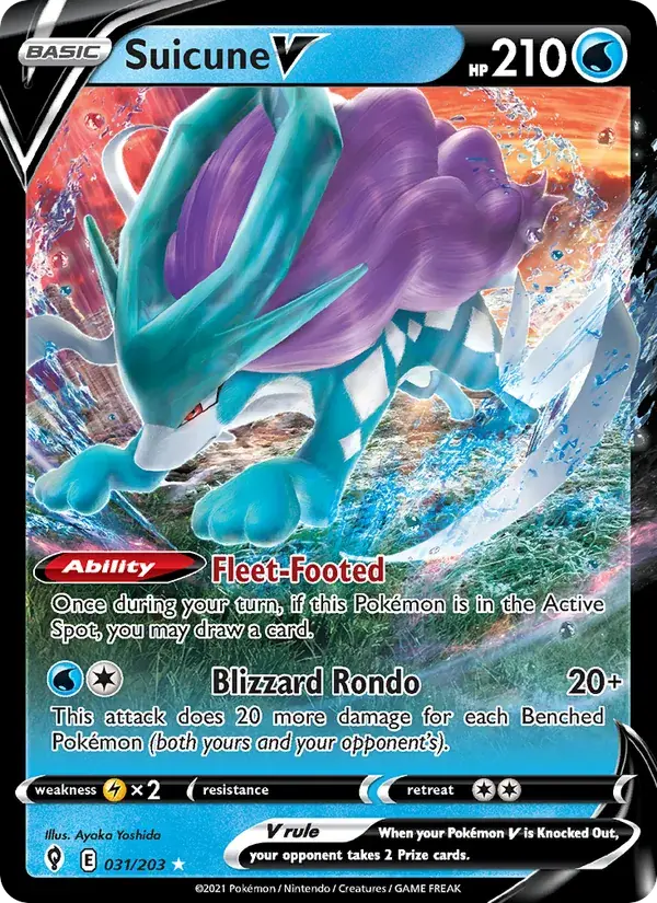 Suicune V - 31/237 - Evolving Skies