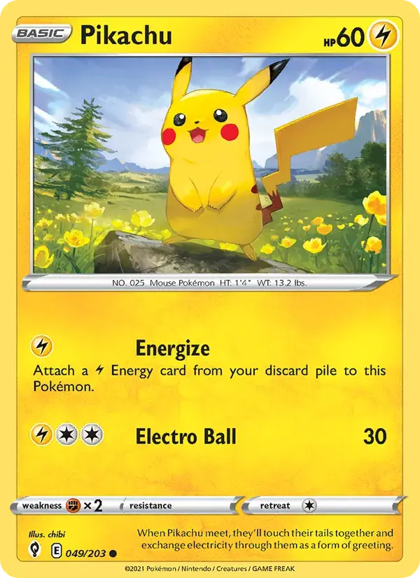 Pikachu - 49/237 - Evolving Skies