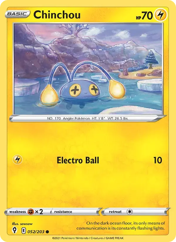 Chinchou - 52/237 - Evolving Skies