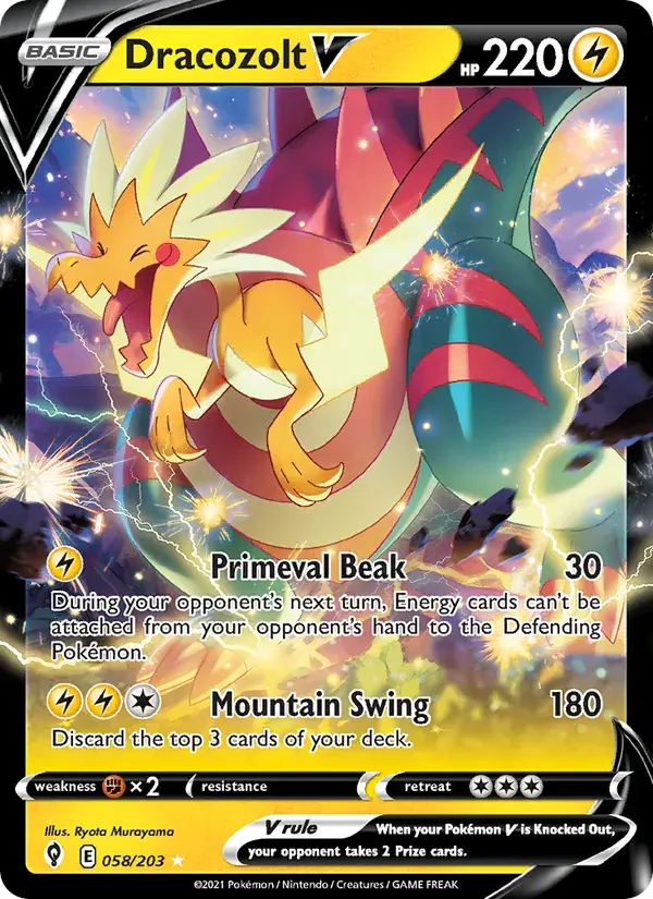 Dracozolt V - 58/237 - Evolving Skies