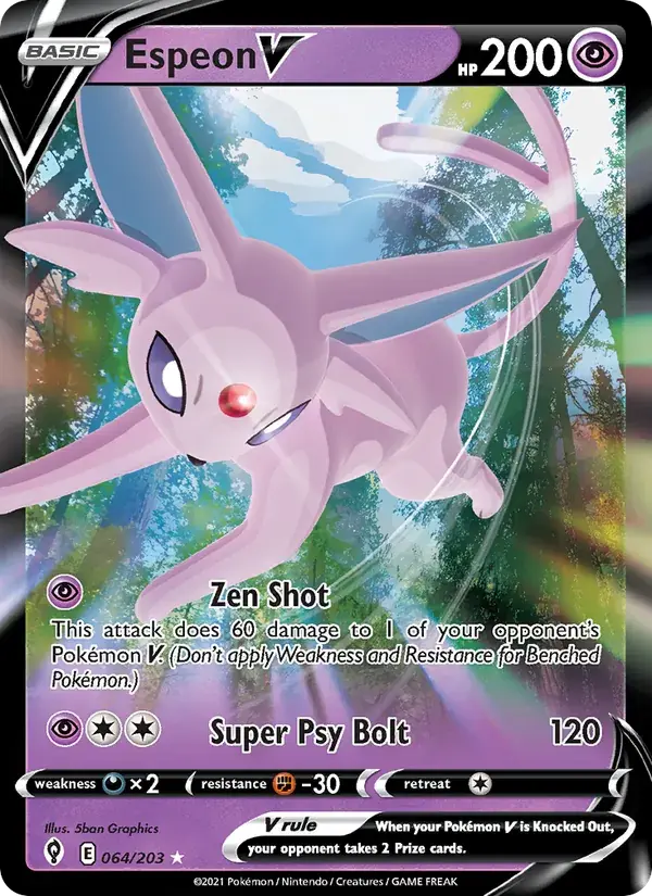 Espeon V - 64/237 - Evolving Skies